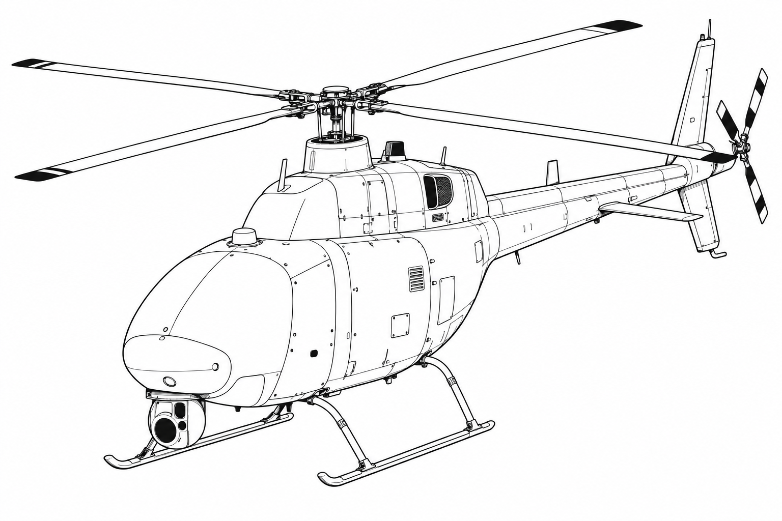 MQ-8C Fire Scout military drone profile image